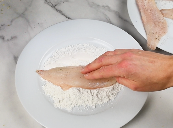 New England Shore Redfish w/ Cannellini & Capers - Step 1